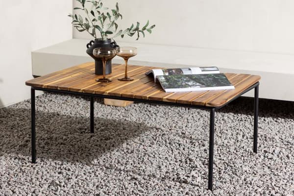 Penh havebord 65x100cm natur.