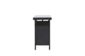 Miniatyrbillede 3 af 6: Padova havebord sidebord 40x120cm sort.