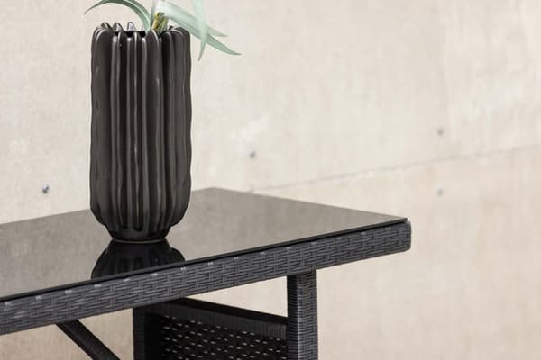 Padova havebord sidebord 40x120cm sort.