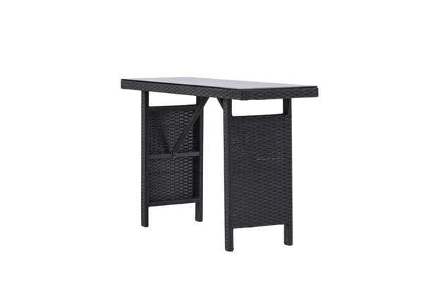 Padova havebord sidebord 40x120cm sort.