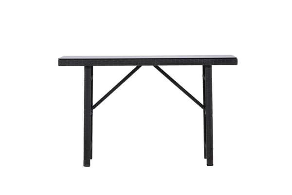 Padova havebord sidebord 40x120cm sort.