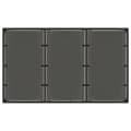 Miniatyrbillede 6 af 11: vidaXL havebord med glastop 150x90x75 cm polyrattan sort