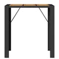 Miniatyrbilde 4 av 11: vidaXL Barbord med topp i akasie svart 105x80x110 cm polyrotting