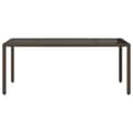 Miniatyrbillede 3 af 11: vidaXL havebord med glastop 190x90x75 cm polyrattan brun