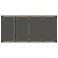 Miniatyrbillede 6 af 11: vidaXL havebord med glastop 190x90x75 cm polyrattan brun