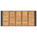 Miniatyrbillede 7 af 11: vidaXL havebord med akacietop 185x80x110 cm polyrattan sort