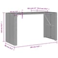Miniatyrbillede 10 af 11: vidaXL havebord med akacietop 185x80x110 cm polyrattan sort
