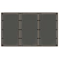 Miniatyrbillede 6 af 11: vidaXL havebord med glastop 150x90x75 cm polyrattan brun