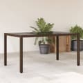 Miniatyrbillede 11 af 11: vidaXL havebord med glastop 150x90x75 cm polyrattan brun
