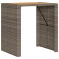 Miniatyrbilde 1 av 11: vidaXL Barbord med topp i akasie grå 105x80x110 cm polyrotting