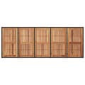 Miniatyrbillede 6 af 11: vidaXL havebord med akacietop 240x90x75 cm polyrattan sort