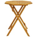Miniatyrbilde 4 av 11: vidaXL Sammenleggbart hagebord Ø70x75 cm heltre akasie