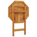 Miniatyrbilde 8 av 11: vidaXL Sammenleggbart hagebord Ø70x75 cm heltre akasie