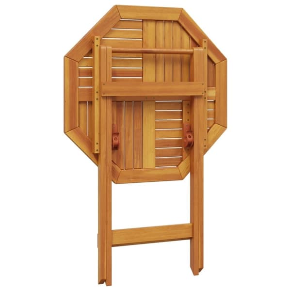 vidaXL Sammenleggbart hagebord Ø70x75 cm heltre akasie