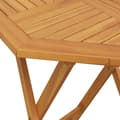 Miniatyrbilde 9 av 11: vidaXL Sammenleggbart hagebord Ø70x75 cm heltre akasie