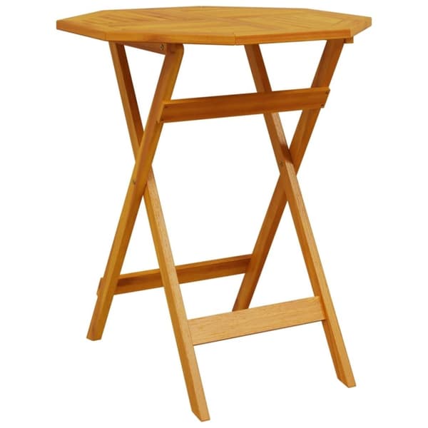vidaXL Sammenleggbart hagebord Ø70x75 cm heltre akasie