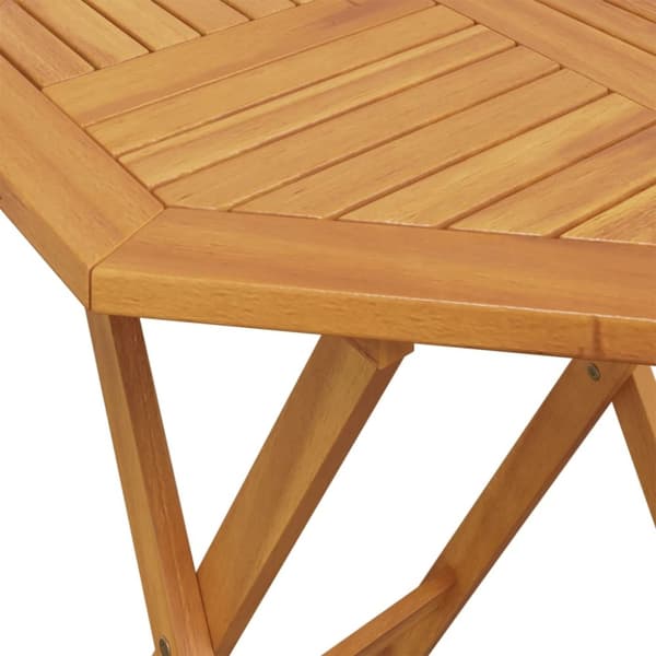 vidaXL foldbart havebord Ø70x75 cm massivt akacietræ