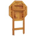 Miniatyrbilde 8 av 11: vidaXL Sammenleggbart hagebord Ø60x75 cm heltre akasie