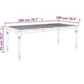 Miniatyrbilde 7 av 7: vidaXL Bataviabord 200x100x75 cm heltre teak