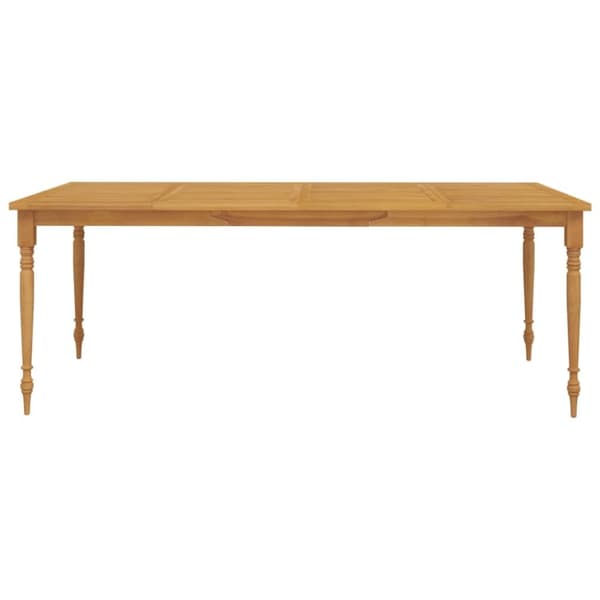 vidaXL Batavia pöytä 200x100x75 cm täysi tiikki