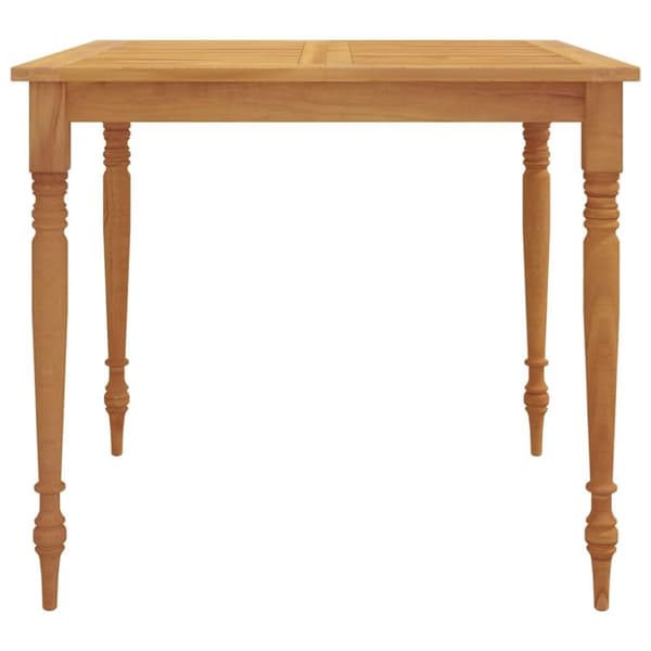 vidaXL Batavia-bord 85x85x75 cm massivt teaktræ