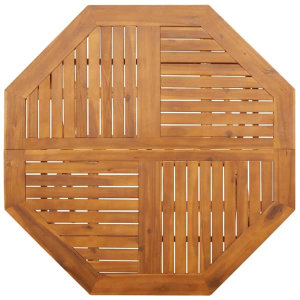 vidaXL Sammenleggbart hagebord Ø110x75 cm heltre akasie