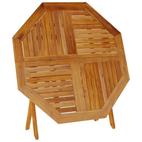 vidaXL Sammenleggbart hagebord Ø110x75 cm heltre akasie