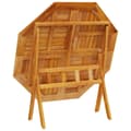 Miniatyrbilde 8 av 11: vidaXL Sammenleggbart hagebord Ø110x75 cm heltre akasie