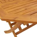 Miniatyrbilde 9 av 11: vidaXL Sammenleggbart hagebord Ø110x75 cm heltre akasie