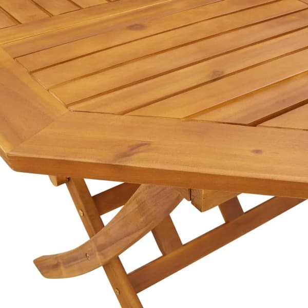 vidaXL Sammenleggbart hagebord Ø110x75 cm heltre akasie