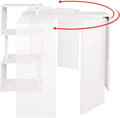 Miniatyrbillede 4 af 9: Rootz multifunktionelt roterende barbord - Opbevaringsbord - Drejeligt bord - Pladsbesparende - Rigelig opbevaring - Holdbar - 134cm x 112cm x 38cm