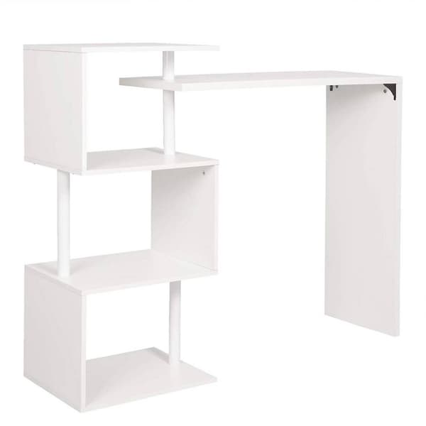 Rootz multifunktionelt roterende barbord - Opbevaringsbord - Drejeligt bord - Pladsbesparende - Rigelig opbevaring - Holdbar - 134cm x 112cm x 38cm