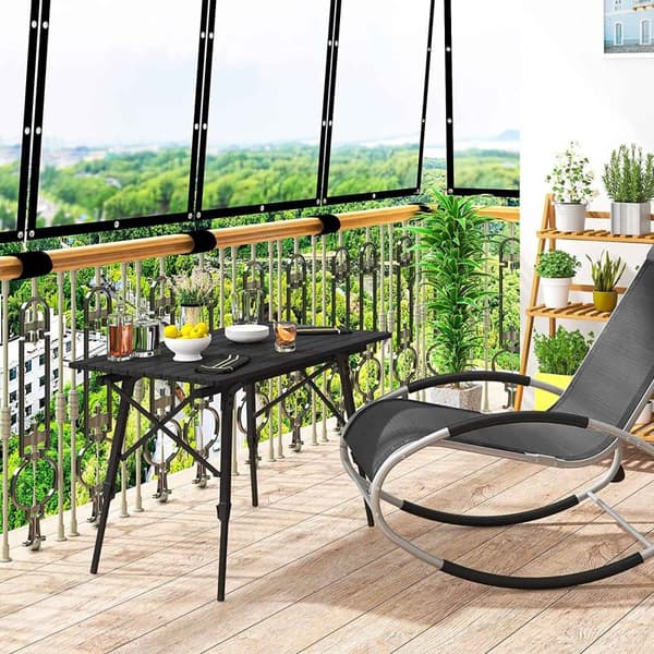 Rootz Ultimate campingbord - udendørsbord - bærbart skrivebord - vejrbestandigt, justerbar højde, let - 52,2 cm x (45 cm - 72 cm) x 90 cm