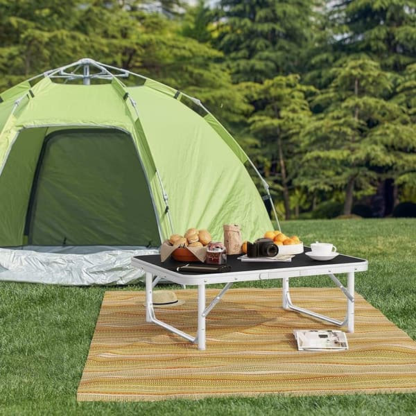 Rootz Ultimate Outdoor -taitettava pöytä - Säädettävä piknikpöytä - Kannettava retkeilypöytä - Kevyt, tukeva, monikäyttöinen - Alumiini ja MDF - 55 cm