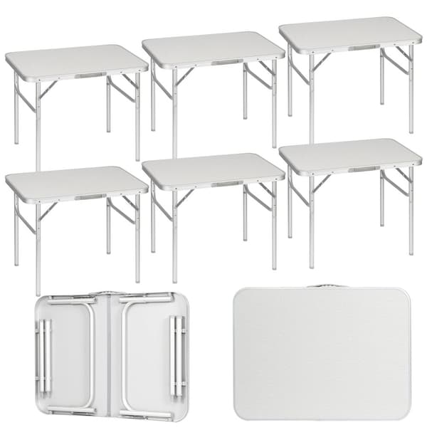 Rootz Ultimate Folding Camping Bordsæt - Justerbart picnicbord - Bærbart spisebord - Letvægtsdesign - Nem at bære - Ingen montering nødvendig - 55 cm