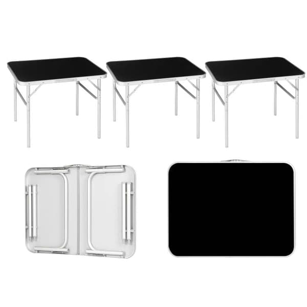 Rootz Ultimate udendørs foldebord - bærbart bord - justerbart bord - let, kompakt, robust - 55 cm x 25,5/58,5 cm x 75 cm