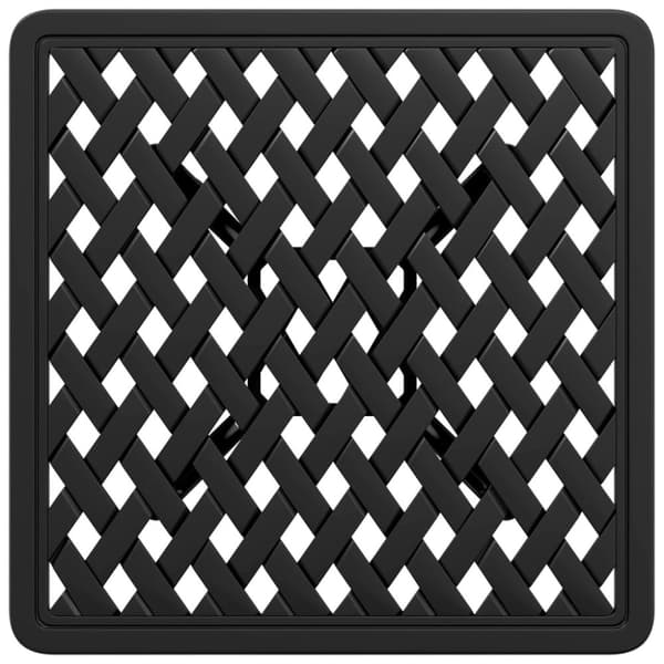 vidaXL Trädgårdsbord svart 53x53x53 cm gjuten aluminium