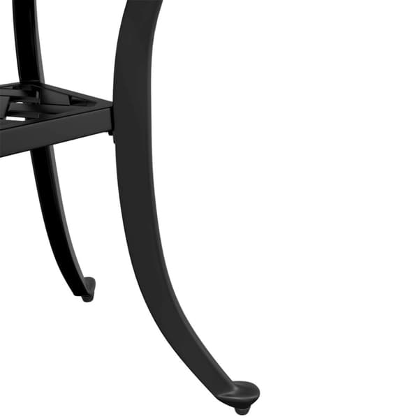 vidaXL Trädgårdsbord svart 53x53x53 cm gjuten aluminium