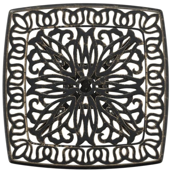 vidaXL havebord 53x53x53 cm støbt aluminium bronzefarvet