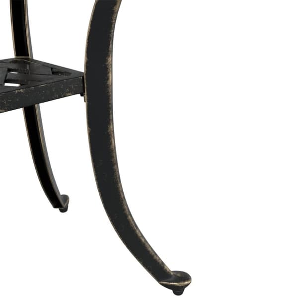 vidaXL havebord 53x53x53 cm støbt aluminium bronzefarvet