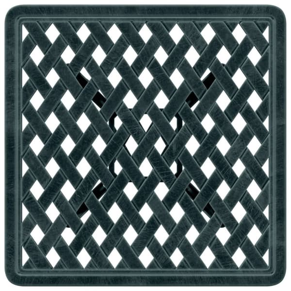 vidaXL Trädgårdsbord grön 53x53x53 cm gjuten aluminium