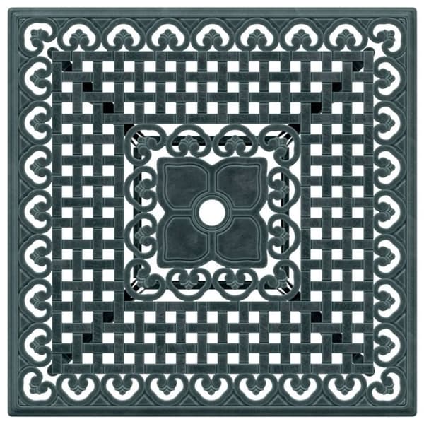 vidaXL Puutarhapöytä vihreä 80x80x75 cm valualumiini