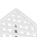 Miniatyrbild 8 av 11: vidaXL Trädgårdsbord vit 53x53x53 cm gjuten aluminium