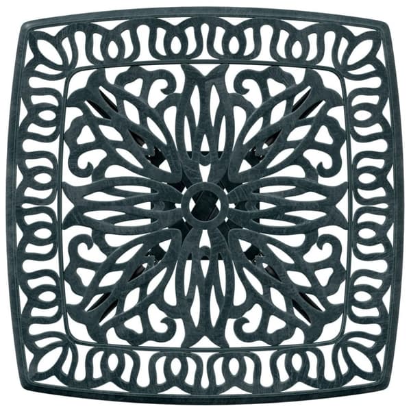 vidaXL Hagebord grønn 53x53x53 cm støpt aluminium