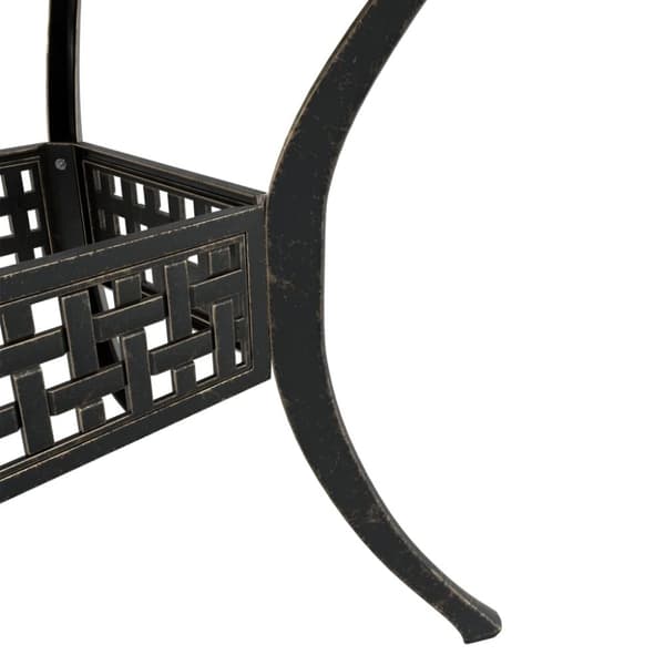 vidaXL havebord 80x80x75 cm støbt aluminium bronzefarvet