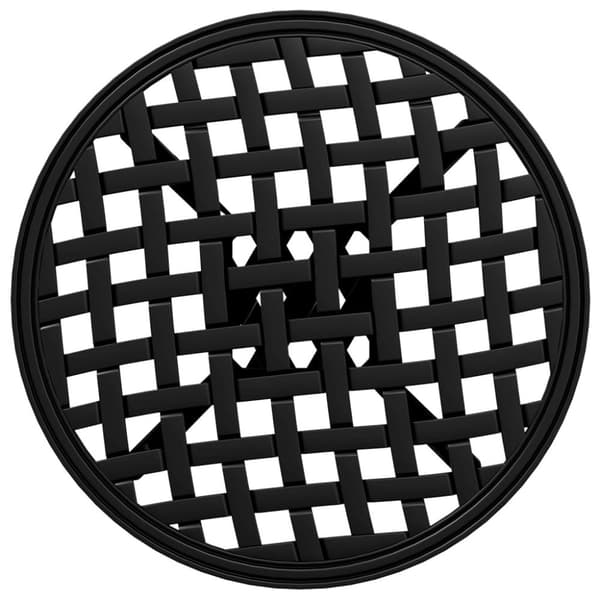 vidaXL Trädgårdsbord svart Ø48x53 cm gjuten aluminium