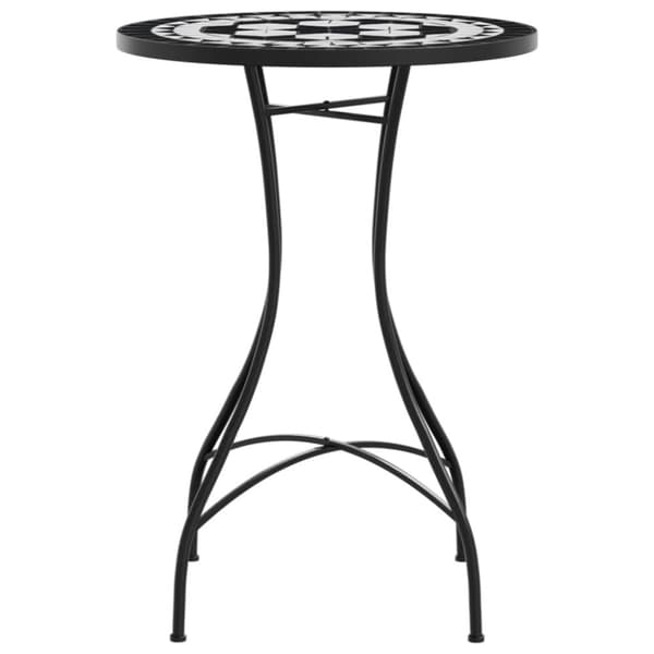 vidaXL Bistrobord med mosaikk blå og hvit Ø50x70 cm keramikk