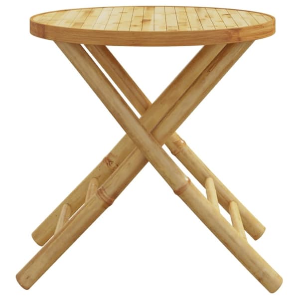 vidaXL foldbart havebord Ø45x45 cm bambus