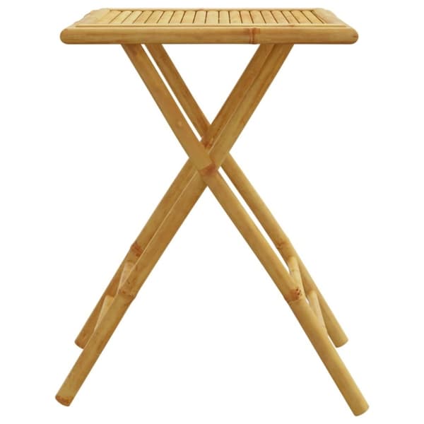 vidaXL Sammenleggbart hagebord 55x55x75 cm bambus