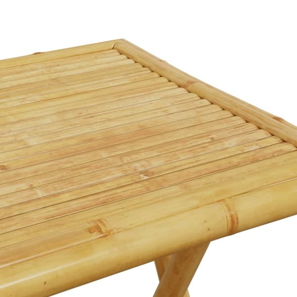 vidaXL foldbart havebord 55x55x75 cm bambus